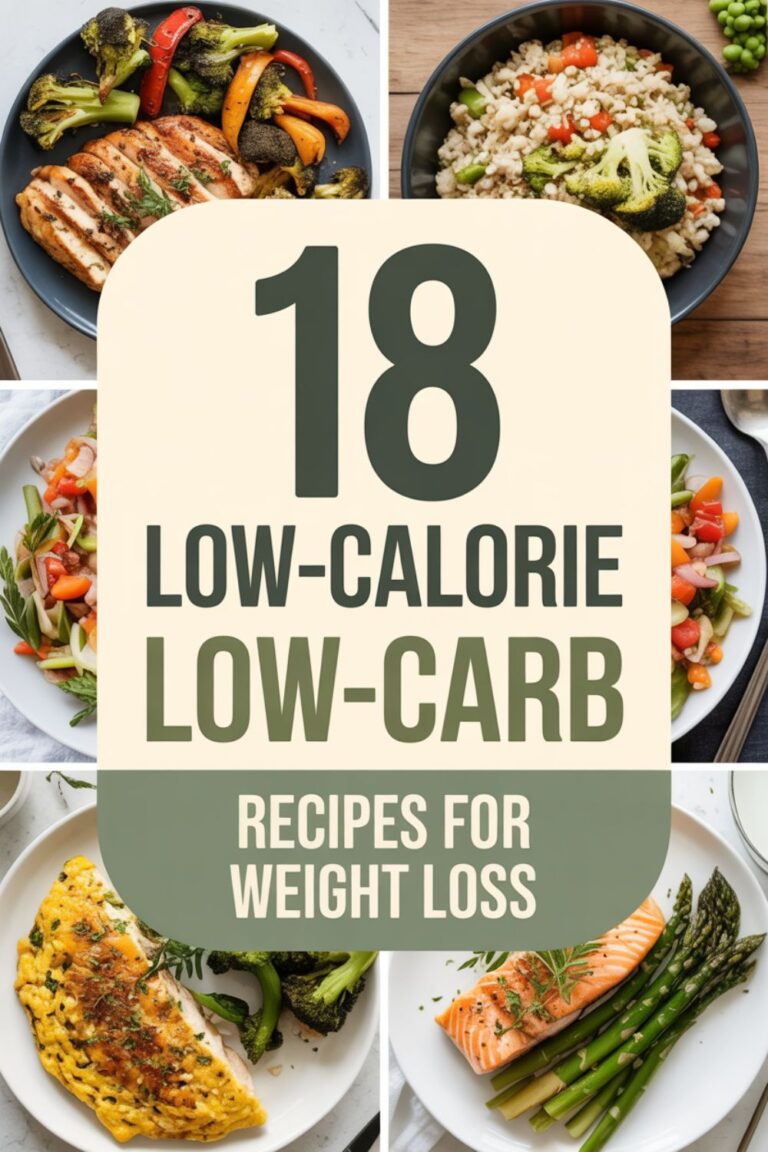 18 Low-Calorie Low-Carb Recipes for Weight Loss