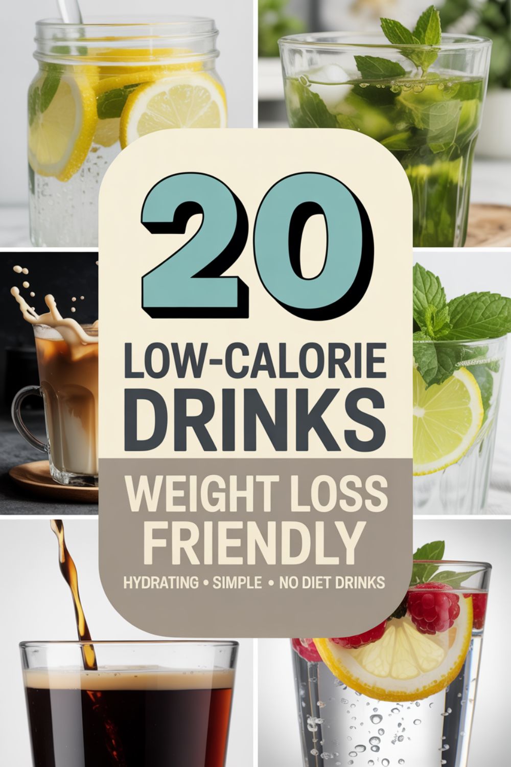 20 Low Calorie Drinks That Support Weight Loss