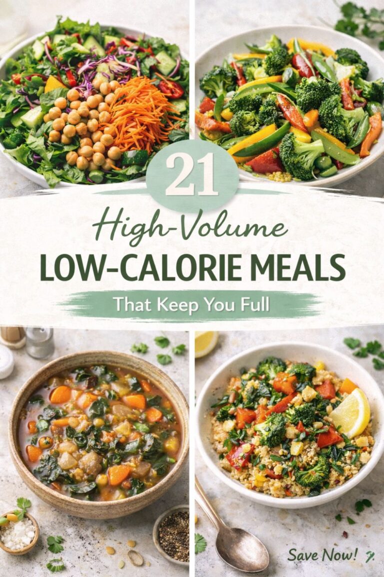 21 High-Volume Low-Calorie Meals That Keep You Full