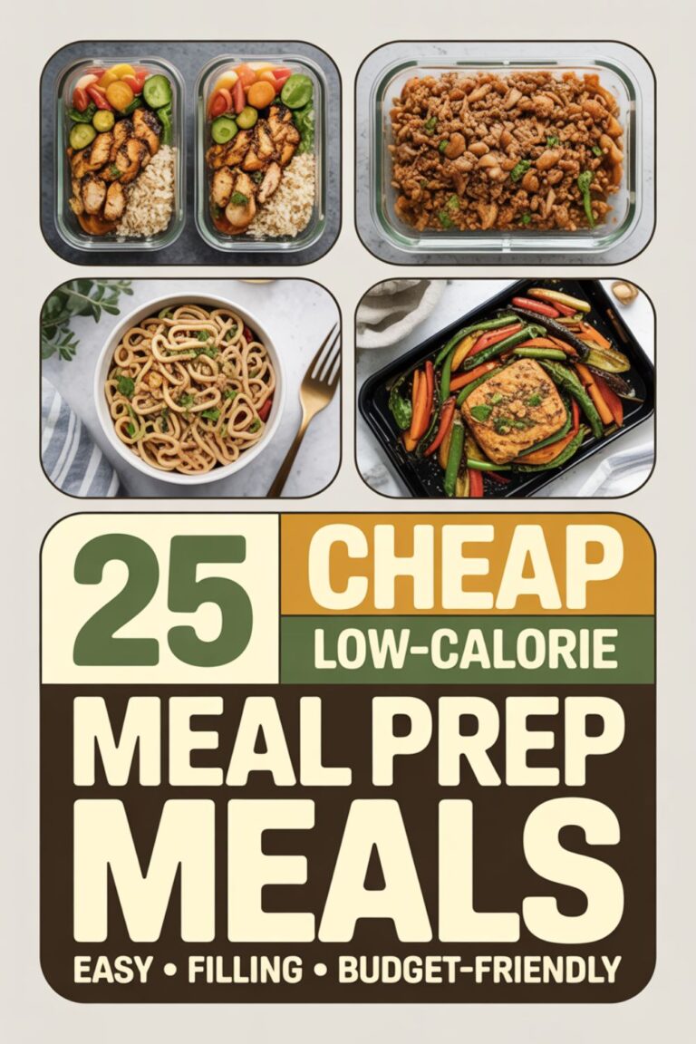 25 Cheap Low-Calorie Meals for Meal Prep