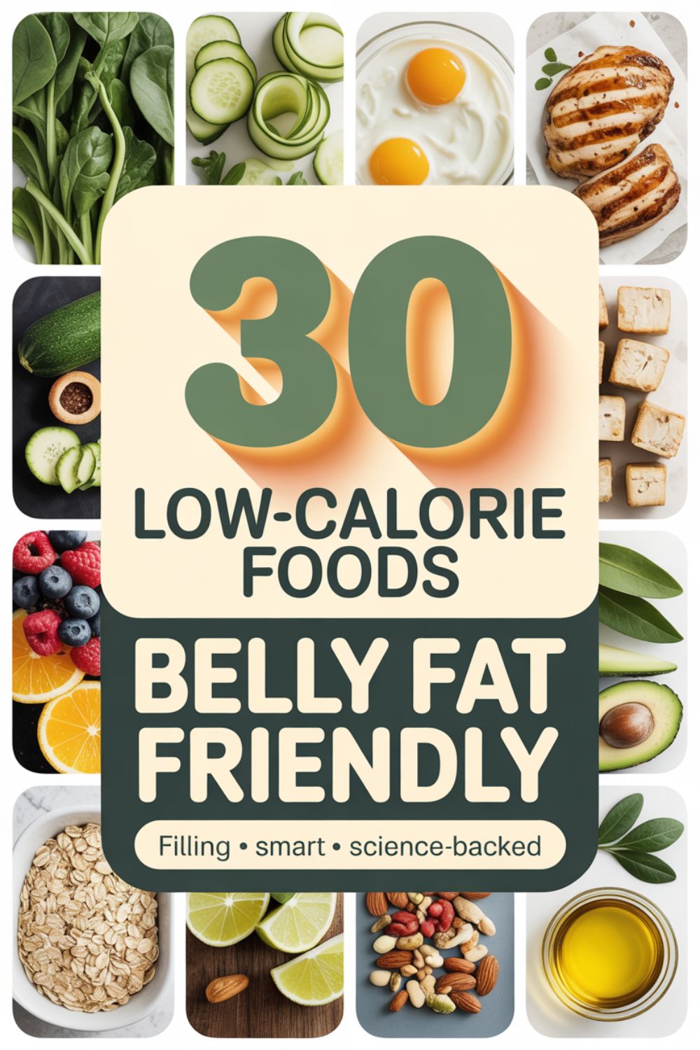 30 Low Calorie Foods to Help Reduce Belly Fat
