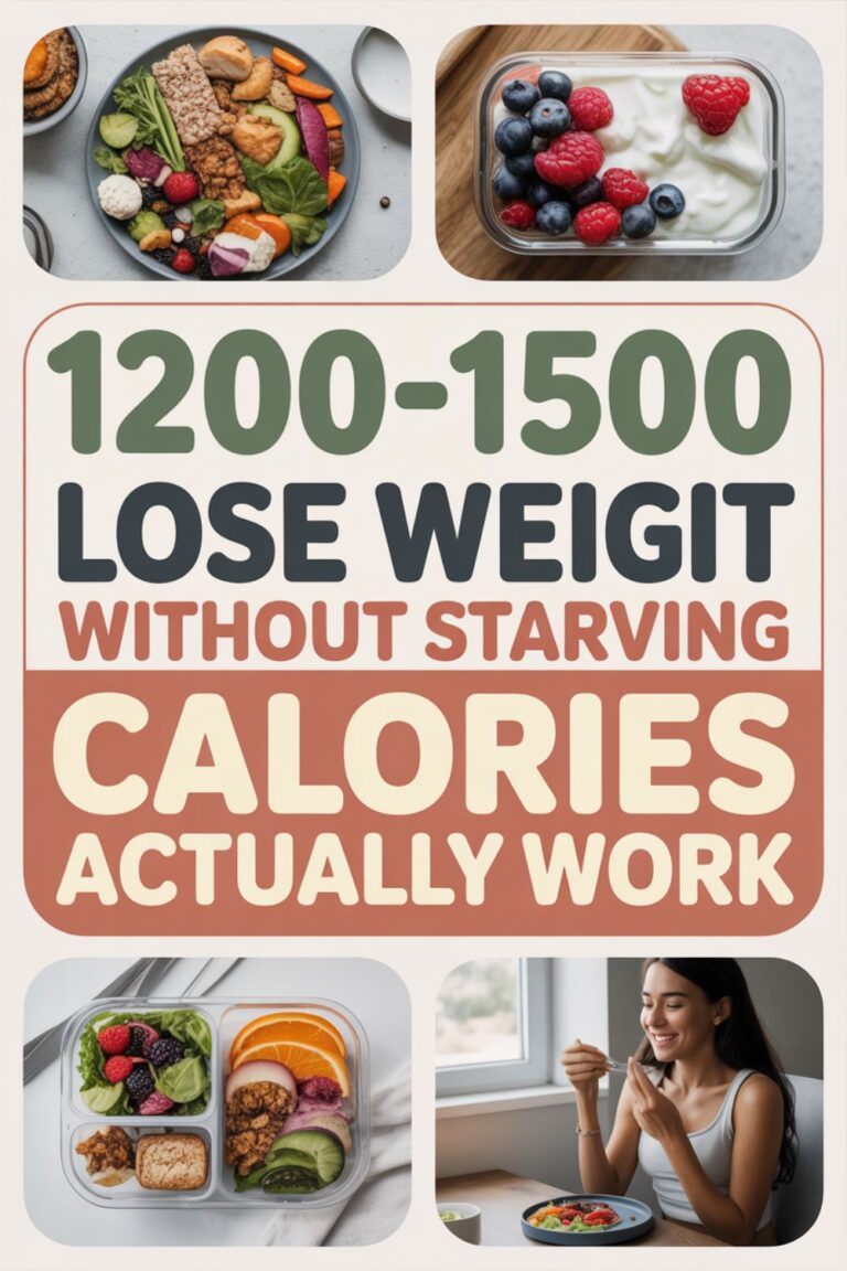 How to Lose Weight on 1200–1500 Calories (Without Starving)
