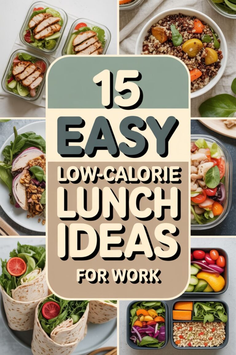 15 Easy Low-Calorie Lunch Ideas for Work