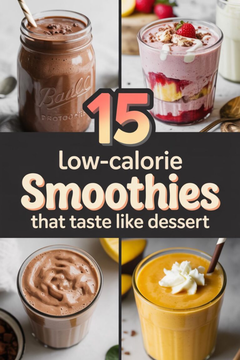 15 Low-Calorie Smoothies That Taste Like Dessert