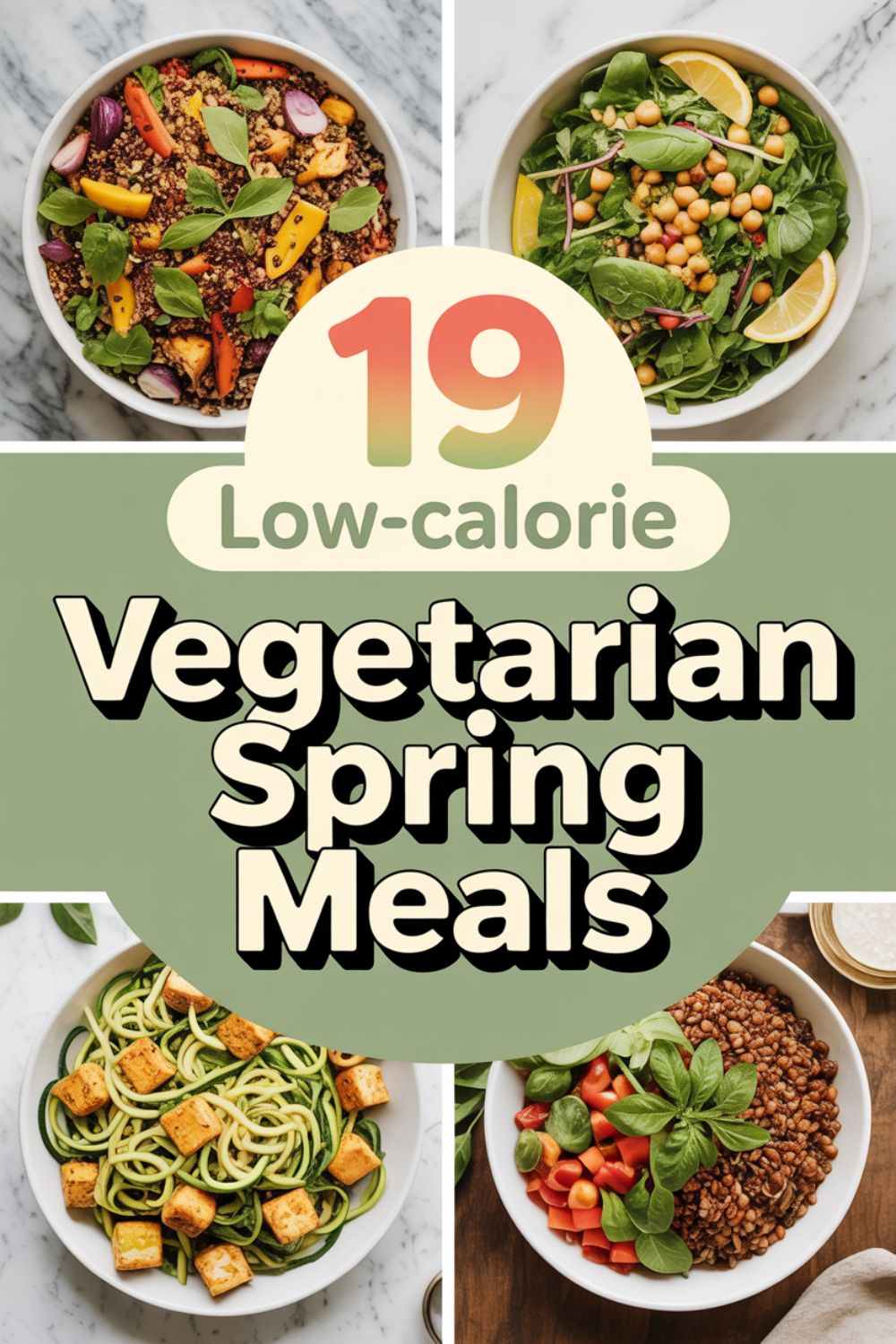 19 Low Calorie Vegetarian Spring Meals