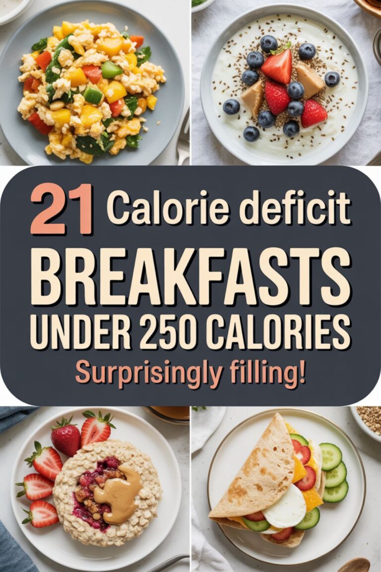 21 Calorie Deficit Breakfasts Under 250 Calories (Surprisingly Filling!)