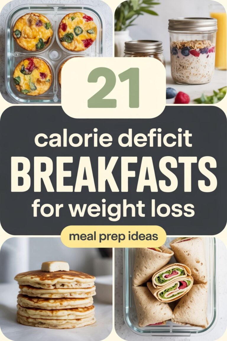 21 Calorie Deficit Breakfasts for Weight Loss + Meal Prep Ideas