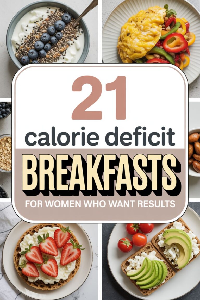 21 Calorie Deficit Breakfasts for Women Who Want Results