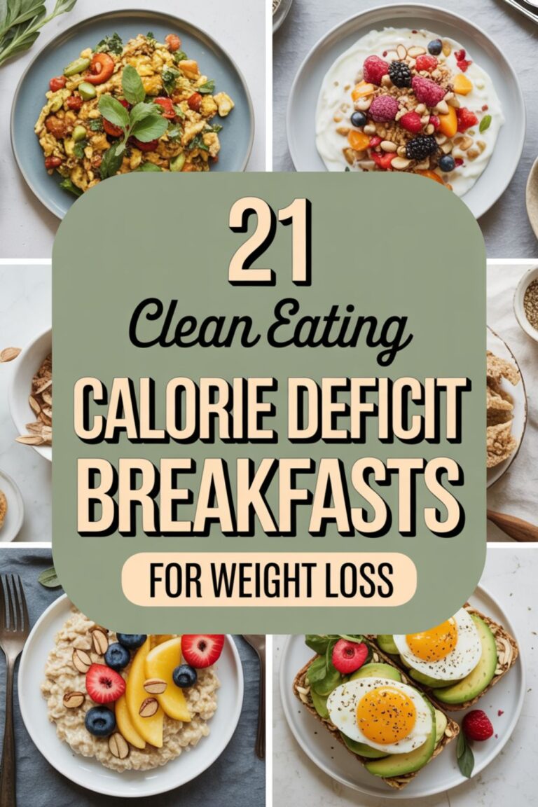 21 Clean Eating Calorie Deficit Breakfasts for Weight Loss
