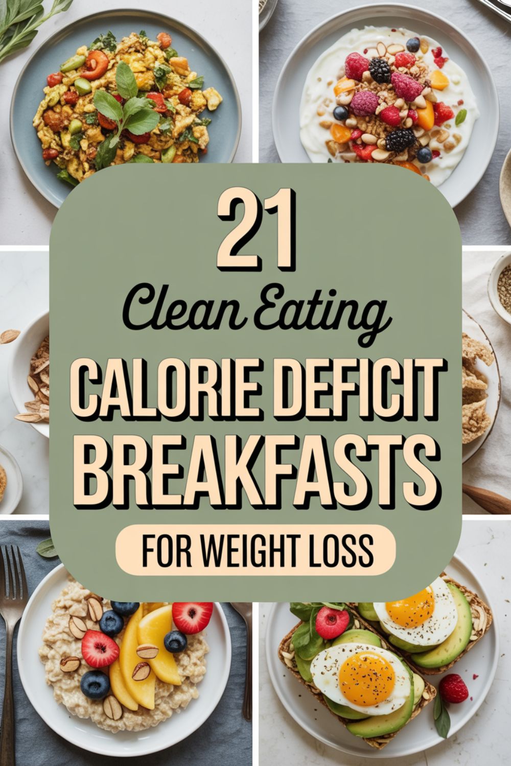 21 Clean Eating Calorie Deficit Breakfasts for Weight Loss