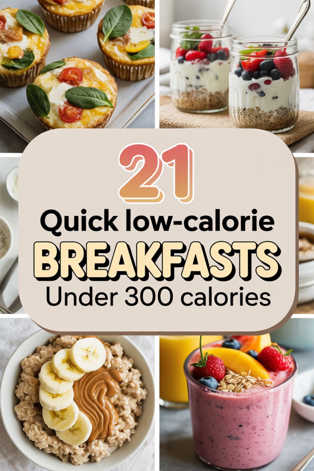 21 Quick Low Calorie Breakfasts Under 300 Calories