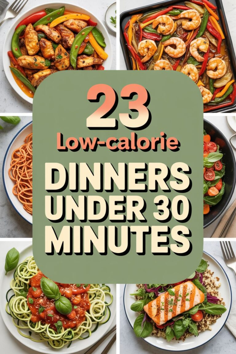 23 Low-Calorie Dinners Under 30 Minutes 3 23 Low-Calorie Dinners Under 30 Minutes