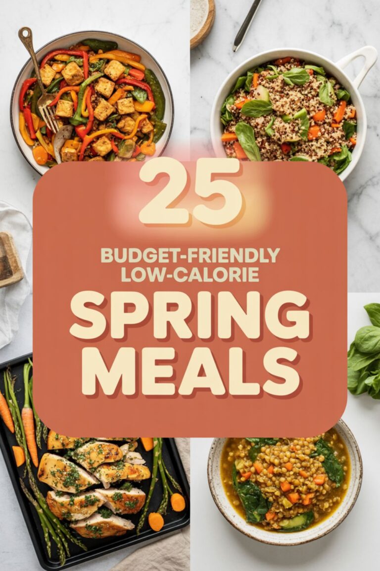 25 Budget-Friendly Low-Calorie Spring Meals