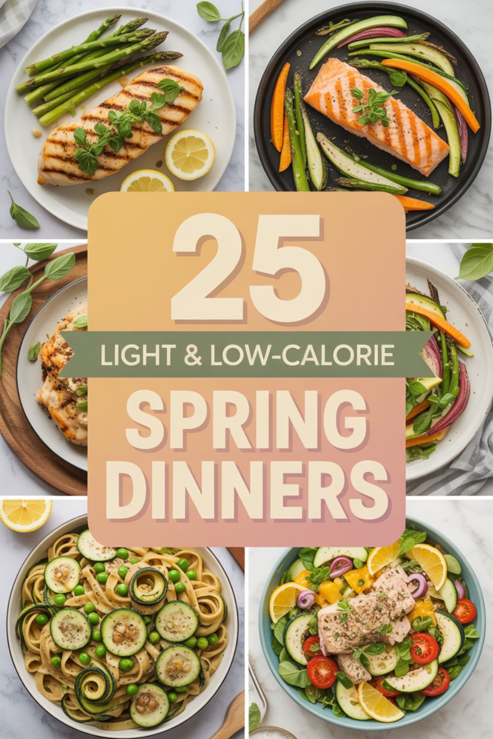 25 Light Low Calorie Spring Dinners