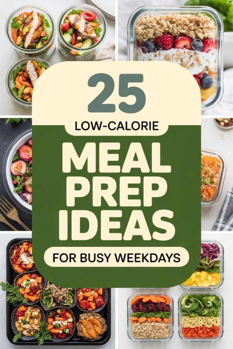 25 Low-Calorie Meal Prep Ideas for Busy Weekdays