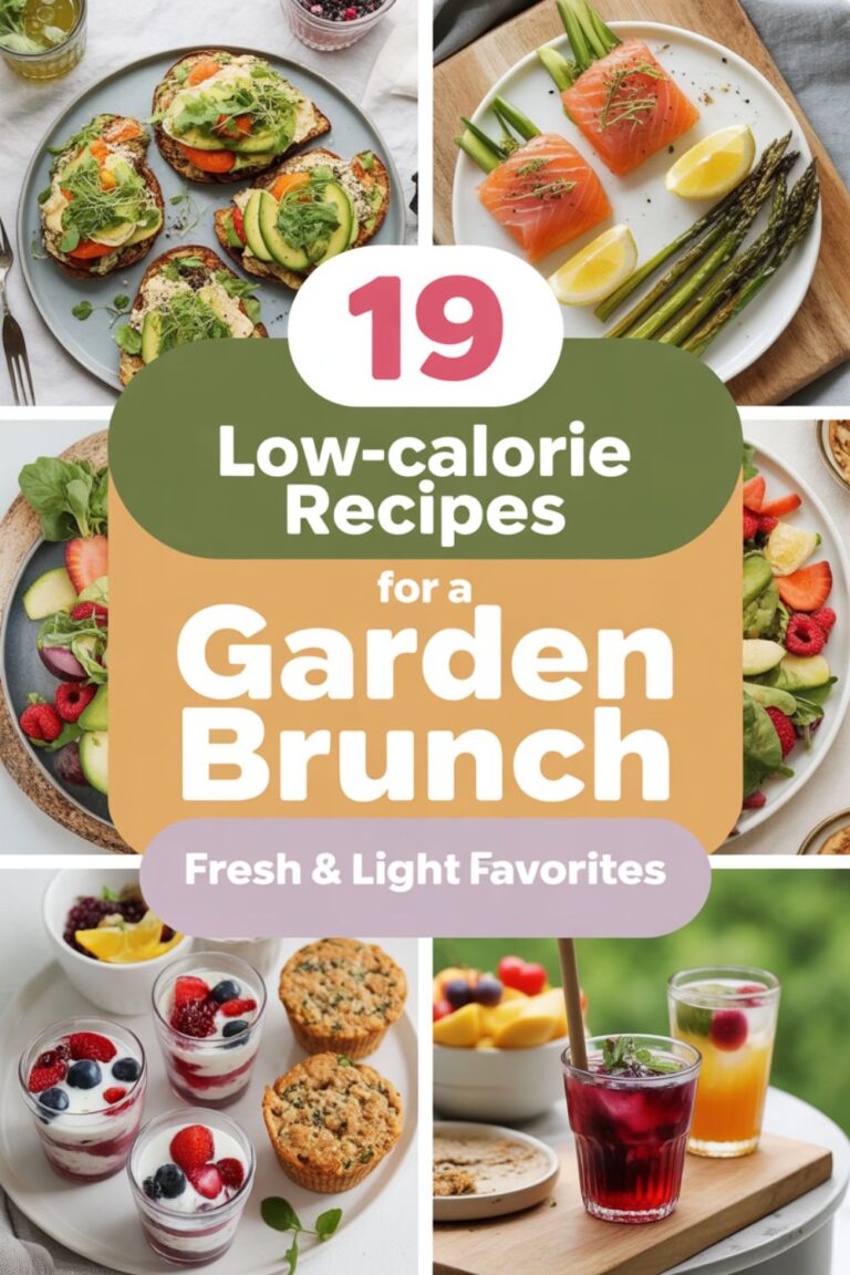 19 Low-Calorie Recipes for a Garden Brunch