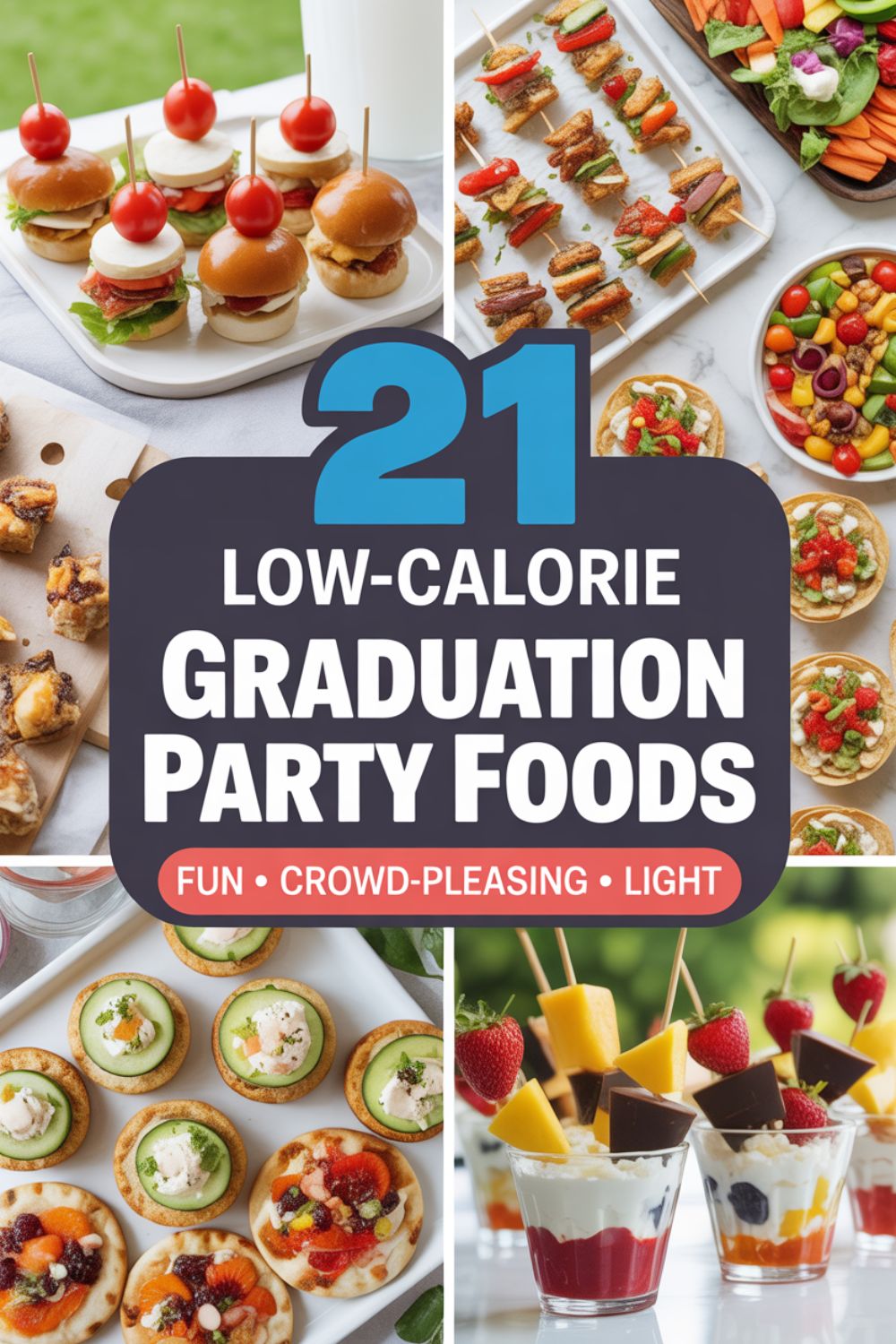 21 Low Calorie Graduation Party Foods