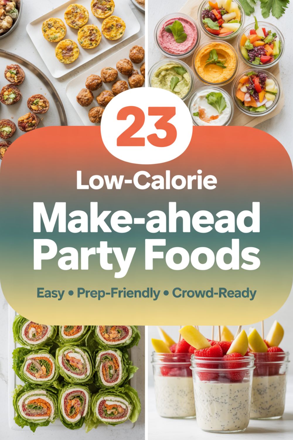 23 Make Ahead Low Calorie Party Foods