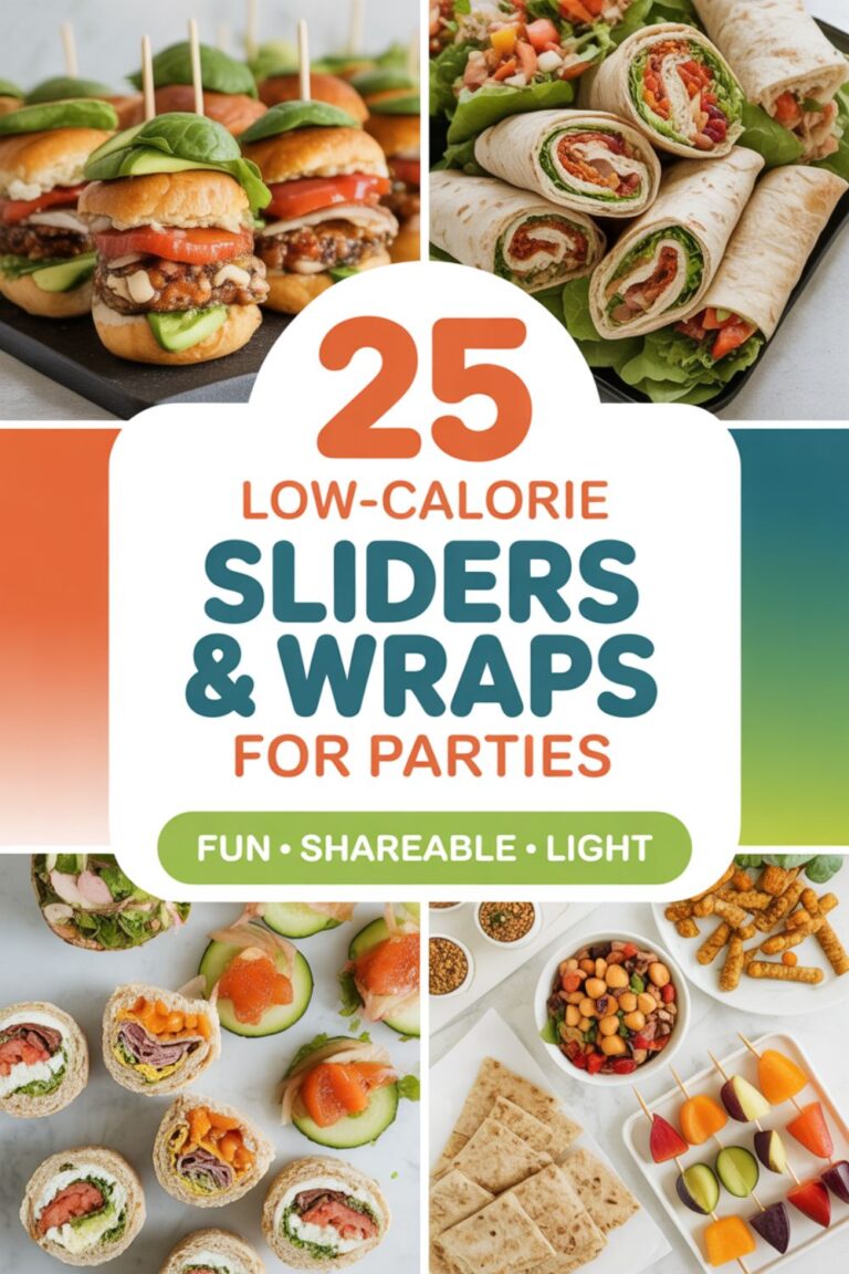 25 Low-Calorie Sliders & Wraps for Parties