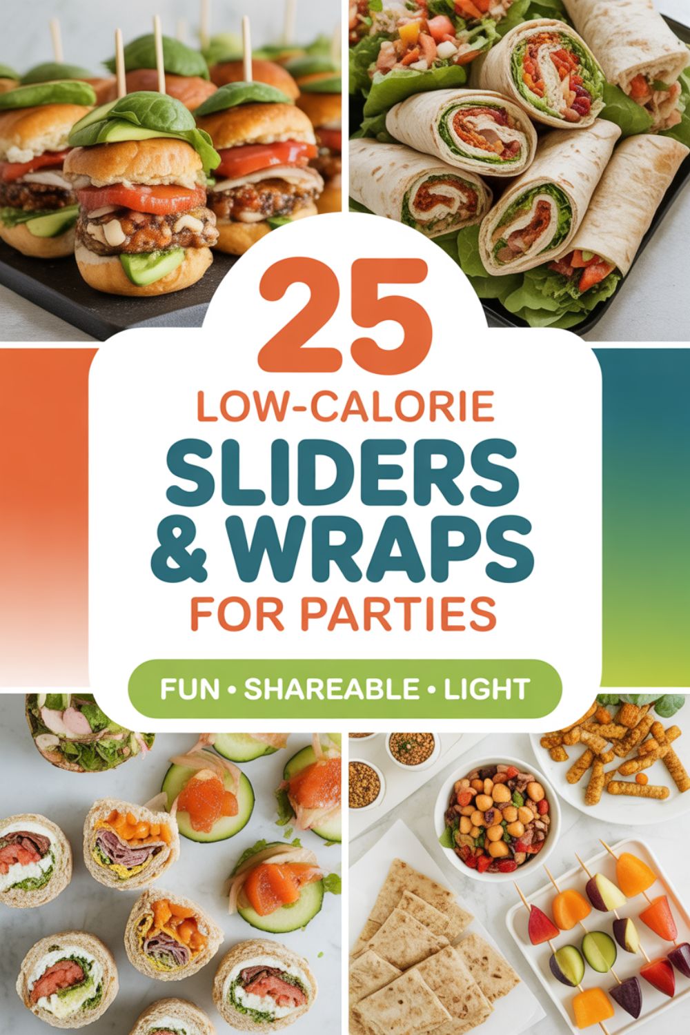 25 Low Calorie Sliders Wraps for Parties