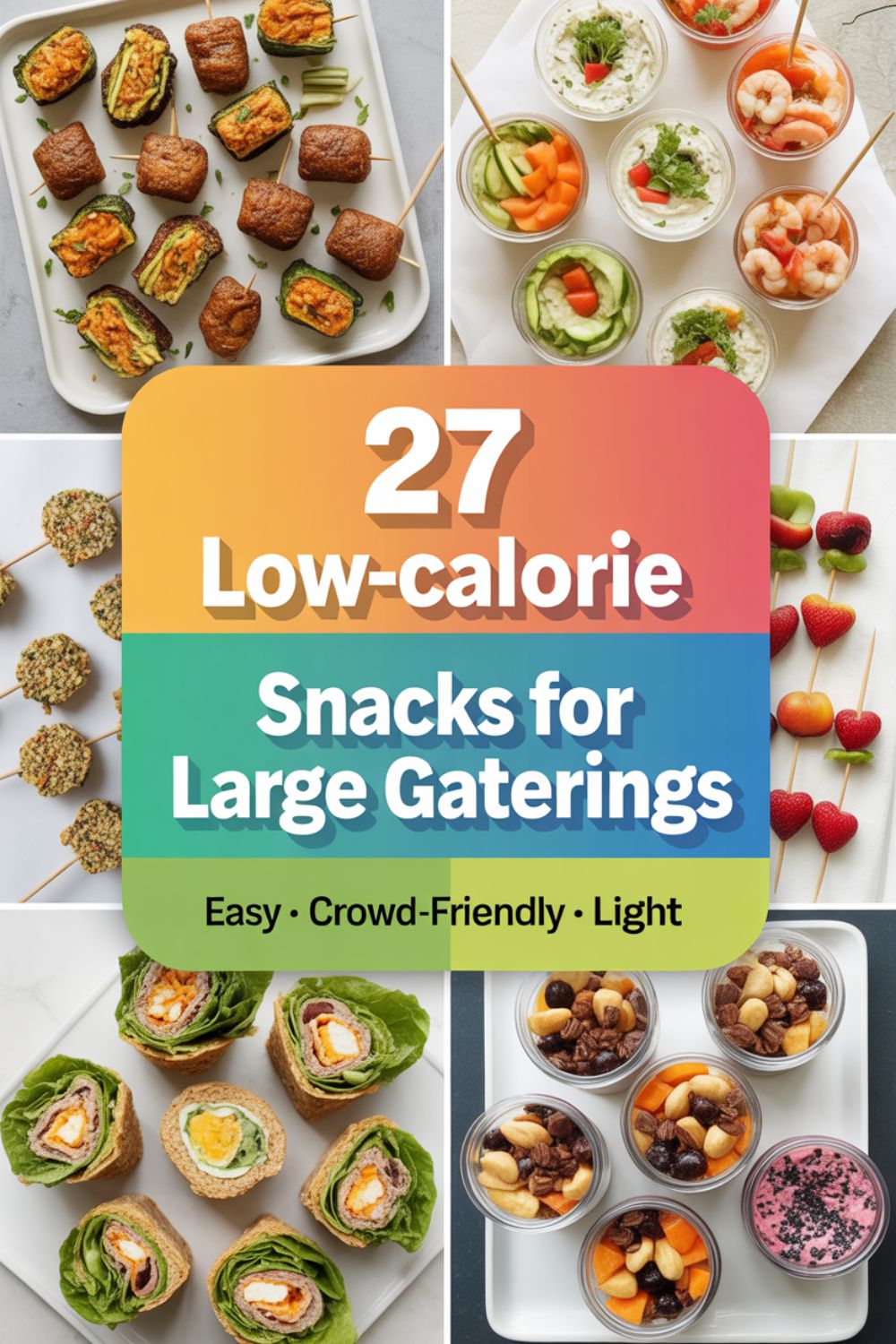 27 Low Calorie Snacks for Large Gatherings