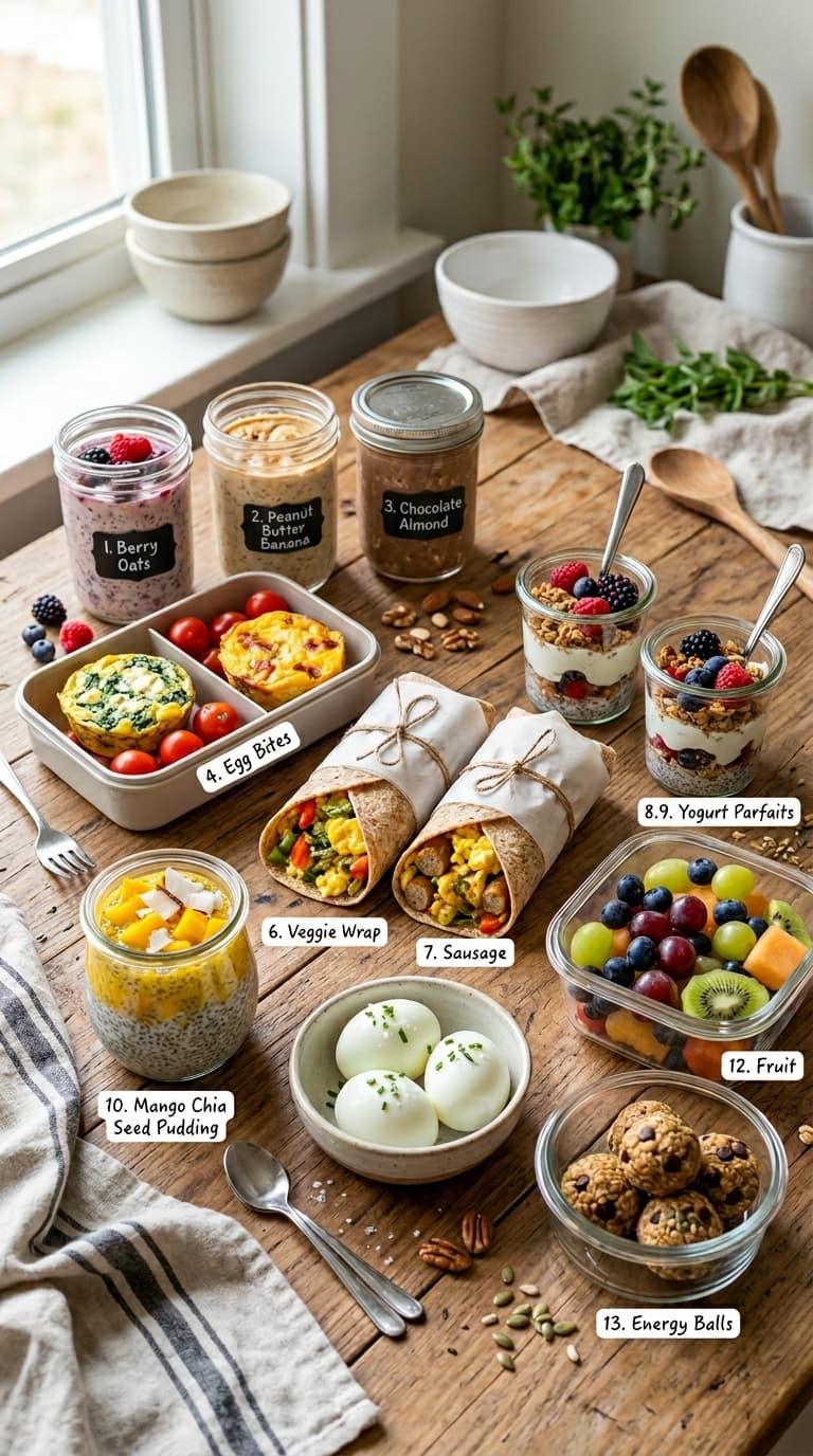 13 Grab-and-Go Breakfast Ideas to Prep Sunday Night