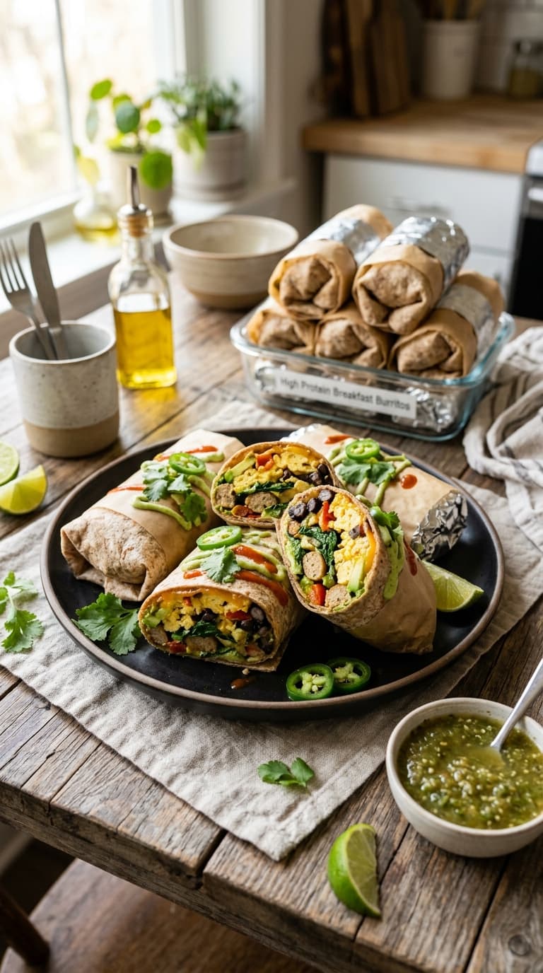17 High Protein Breakfast Burrito Meal Prep Recipes