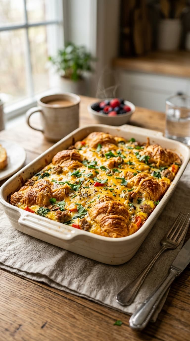 21 Breakfast Casserole Recipes Using Croissants